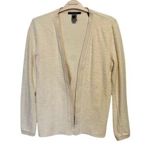 Scotch and Soda Tan Cream Textured Cardigan, Size Medium M